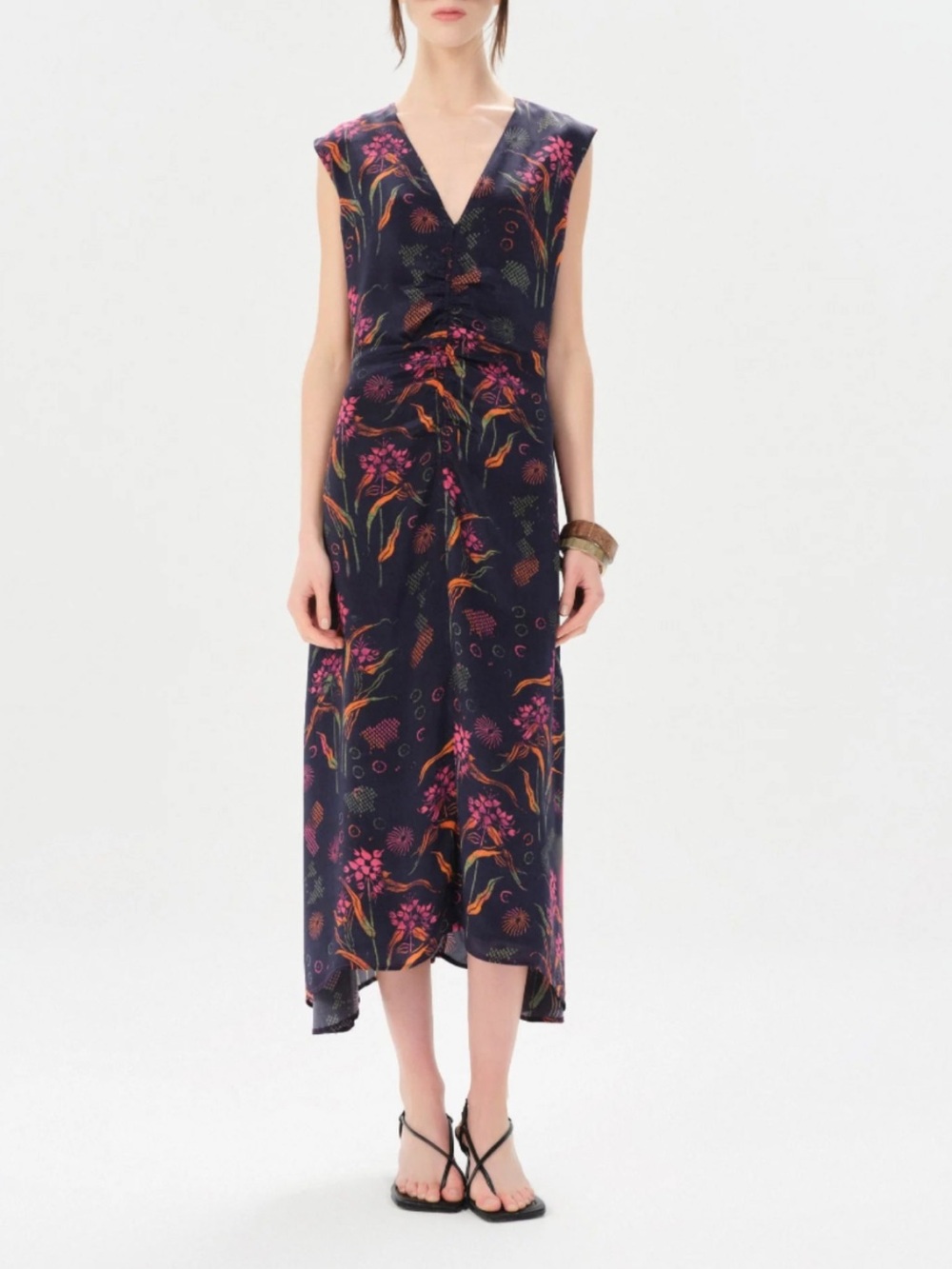 Maria Cher Arrecifes Dress in Navy